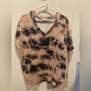 Tie-Dye V-Neck Women’s Top